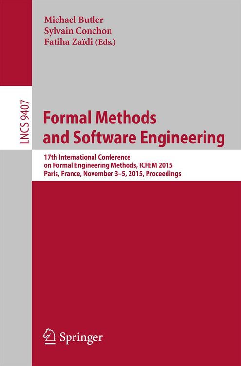 Produktbild: Formal Methods and Software Engineering