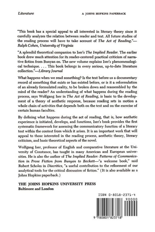 Produktbild: The Act of Reading