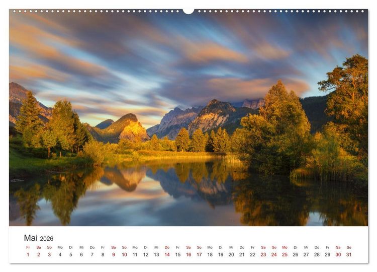 Produktbild: Bezaubernde Bergseen (Wandkalender 2026 DIN A2 quer), CALVENDO Monatskalender