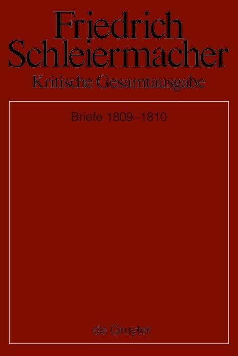 Produktbild: Briefwechsel 1809-1810