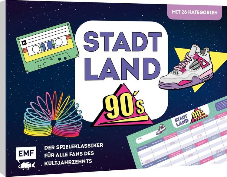 Bild vom Artikel Stadt, Land, 90s - Der Spieleklassiker für alle Fans des Kultjahrzehnts vom Autor 
