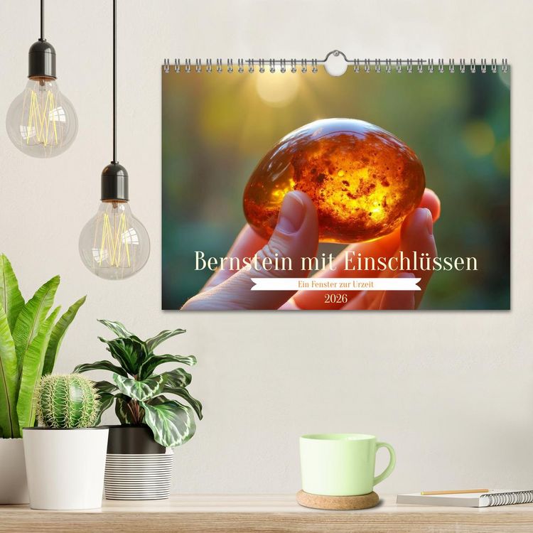 Produktbild: Bernstein mit Einschl&uuml;ssen (Wandkalender 2026 DIN A4 quer), CALVENDO Monatskalender
