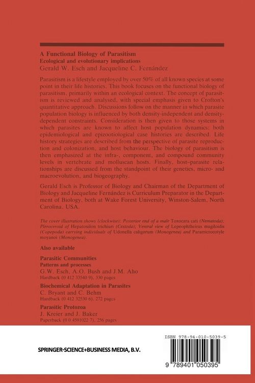 Produktbild: A Functional Biology of Parasitism