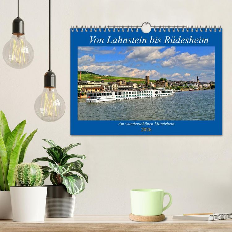 Produktbild: Von Lahnstein bis R&uuml;desheim - Am wundersch&ouml;nen Mittelrhein (Wandkalender 2026 DIN A4 quer), CALVENDO Monatskalender