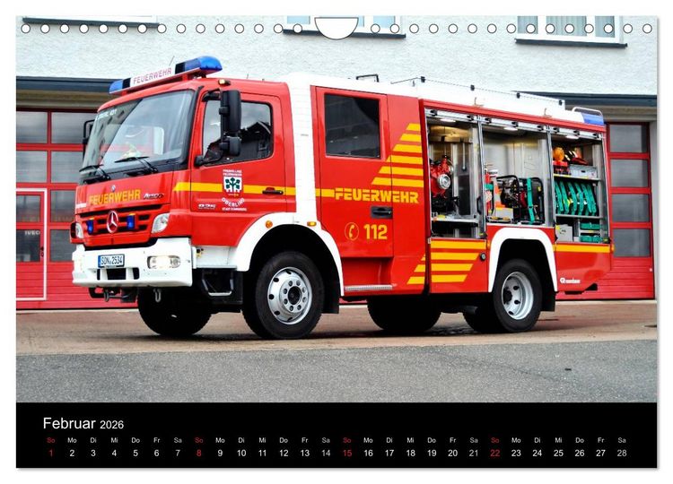 Produktbild: Einsatzfahrzeuge (Wandkalender 2026 DIN A4 quer), CALVENDO Monatskalender