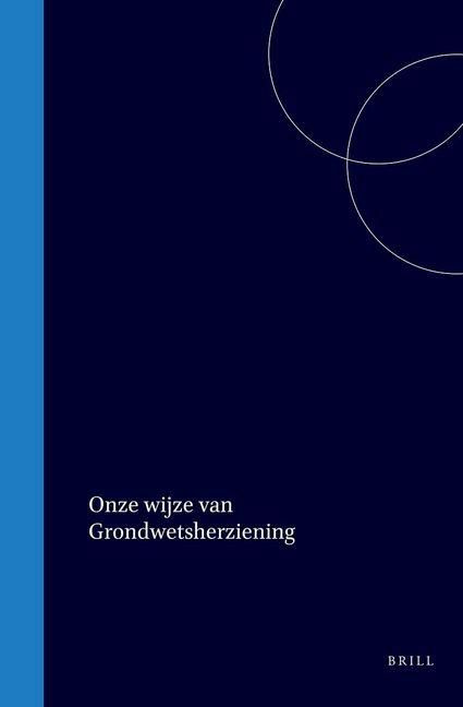 Produktbild: Onze Wijze Van Grondwetsherziening