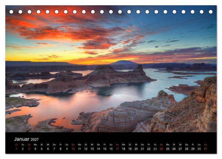 Produktbild: USA - Der Wilde Westen (Tischkalender 2027 DIN A5 quer), CALVENDO Monatskalender