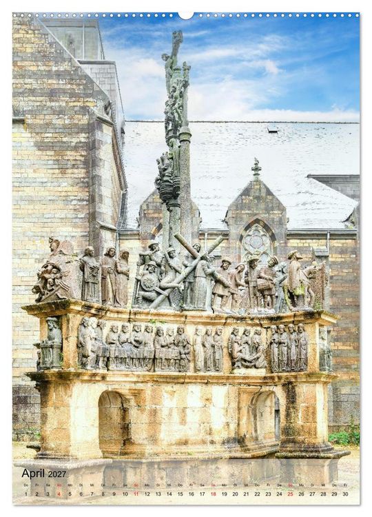Produktbild: Kalvarien in der Bretagne (hochwertiger Premium Wandkalender 2027 DIN A2 hoch), Kunstdruck in Hochglanz