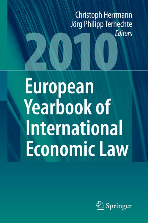 Produktbild: European Yearbook of International Economic Law 2010