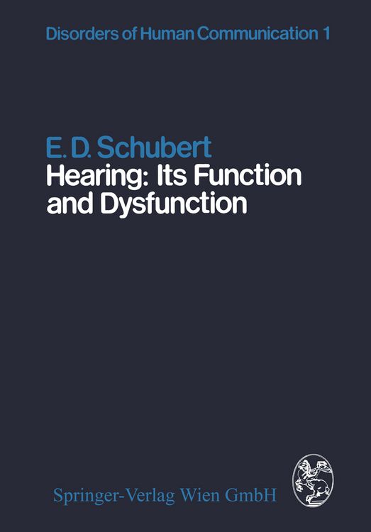Produktbild: Hearing: Its Function and Dysfunction