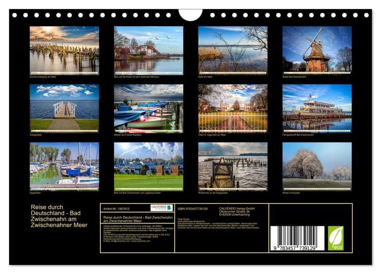 Produktbild: Reise durch Deutschland - Bad Zwischenahn am Zwischenahner Meer (Wandkalender 2026 DIN A4 quer), CALVENDO Monatskalender
