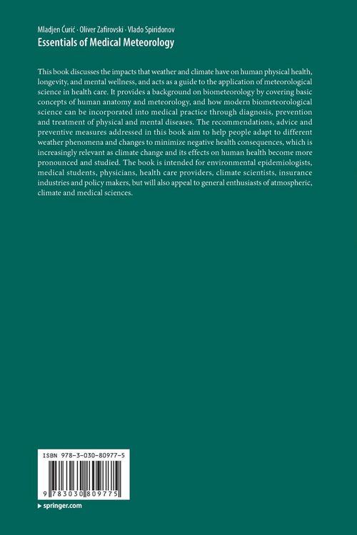 Produktbild: Essentials of Medical Meteorology
