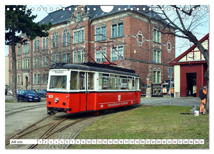 Produktbild: LOWA-Stra&szlig;enbahnen Naumburg-Gera-Sta&szlig;furt-Frankfurt/Oder (Wandkalender 2026 DIN A4 quer), CALVENDO Monatskalender