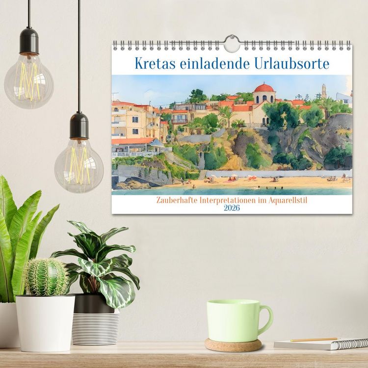 Produktbild: Kretas einladende Urlaubsorte (Wandkalender 2026 DIN A4 quer), CALVENDO Monatskalender