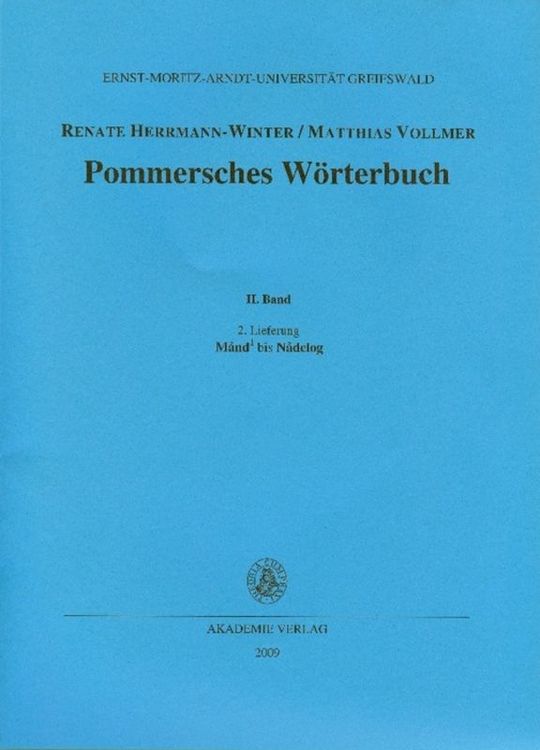 Produktbild: Pommersches W&ouml;rterbuch / M&aring;nd bis N&aring;delog
