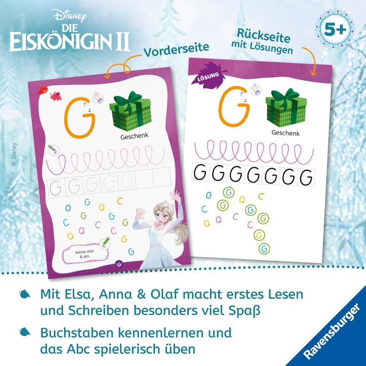 Produktbild: Disney Die Eisk&ouml;nigin 2 - Mein Vorschulblock: Lesen und Schreiben