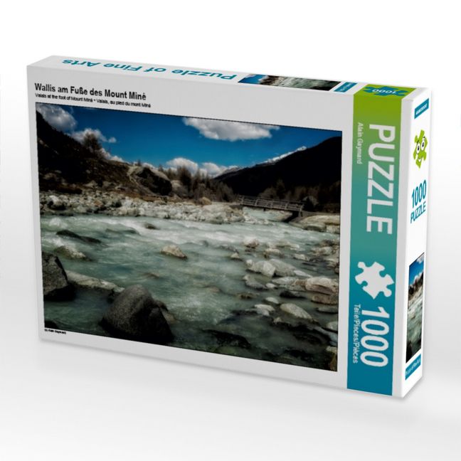 Produktbild: CALVENDO Puzzle Wallis am Fu&szlig;e des Mount Min&eacute; | 1000 Teile Lege-Gr&ouml;&szlig;e 64x48cm Foto-Puzzle f&uuml;r gl&uuml;ckliche Stunden
