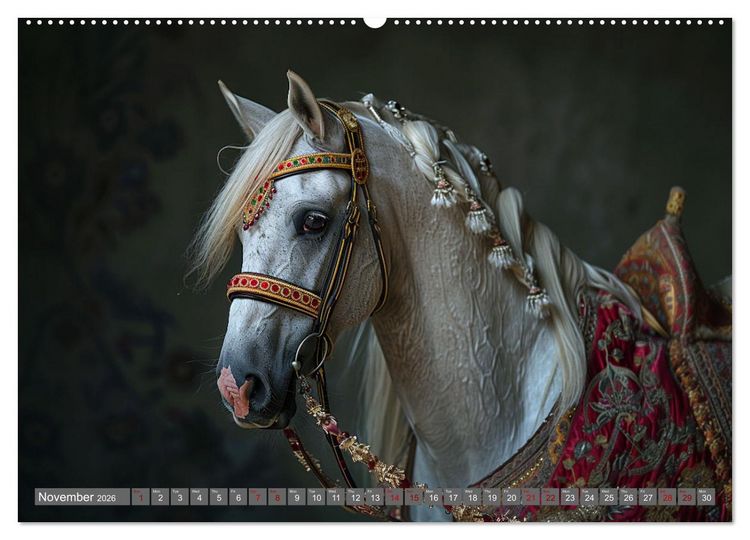 Produktbild: White Horses in Splendor (Wall Calendar 2026 DIN A2 landscape), CALVENDO 12 Month Wall Calendar