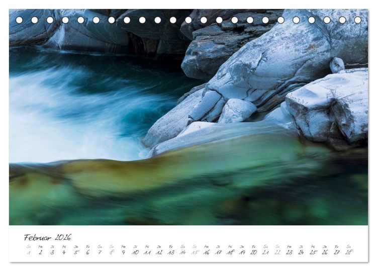 Produktbild: Wasserf&auml;lle klein und gro&szlig; (Tischkalender 2026 DIN A5 quer), CALVENDO Monatskalender