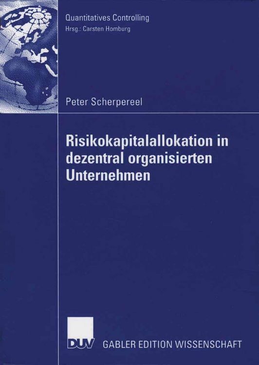 Produktbild: Risikokapitalallokation in dezentral organisierten Unternehmen