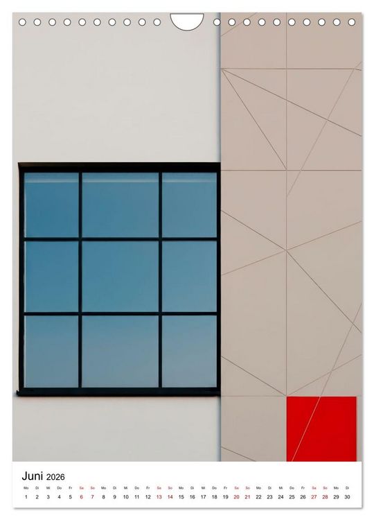 Produktbild: Fassaden-Architektur im Stil des BAUHAUS (Wandkalender 2026 DIN A4 hoch), CALVENDO Monatskalender