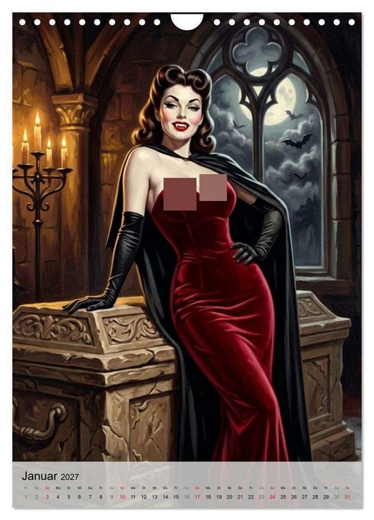 Produktbild: Monster-Girls (Wandkalender 2027 DIN A4 hoch), CALVENDO Monatskalender