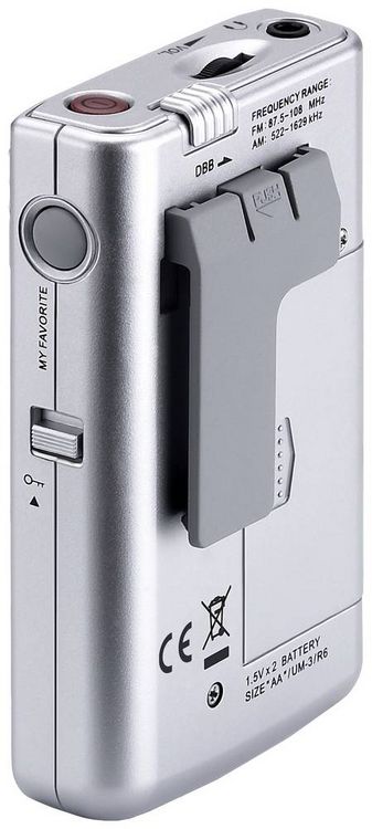 Produktbild: Sangean Pocket 250 Taschenradio UKW, MW Silber