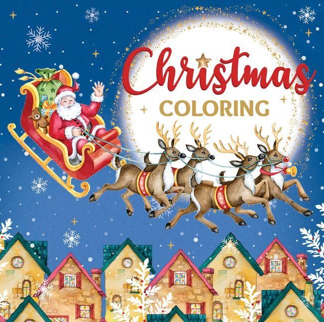 Produktbild: Christmas Coloring (Santa Sleigh Cover - Keepsake Coloring Book)