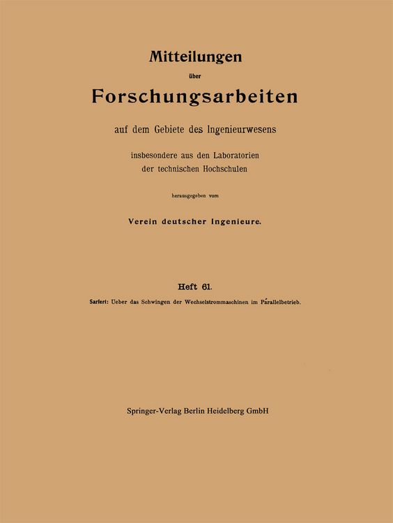 Produktbild: Mitteilungen &uuml;ber Forschungsarbeiten auf dem Gebiete des Ingenieurwesens