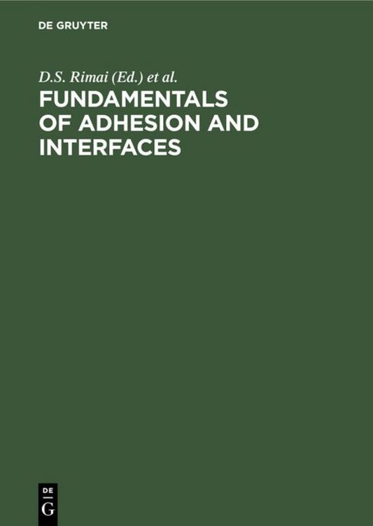 Produktbild: Fundamentals of Adhesion and Interfaces
