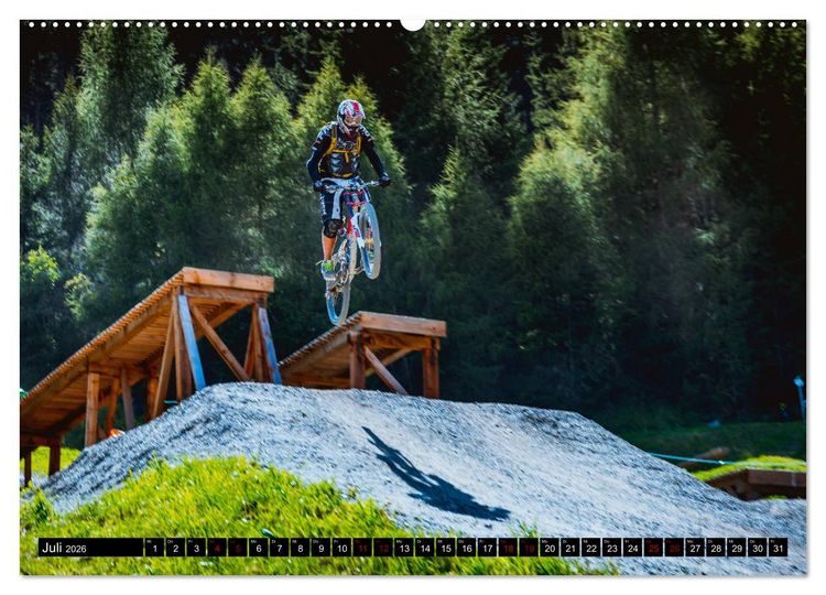 Produktbild: Downhill Action (Wandkalender 2026 DIN A2 quer), CALVENDO Monatskalender