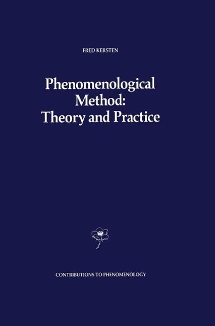 Produktbild: Phenomenological Method: Theory and Practice