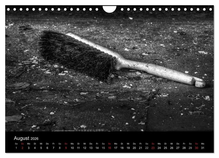 Produktbild: Objekte in schwarz weiss (Wandkalender 2026 DIN A4 quer), CALVENDO Monatskalender