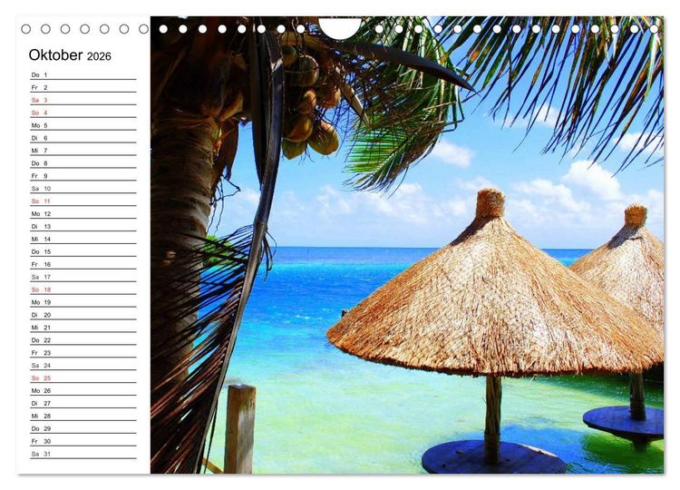 Produktbild: Traumstr&auml;nde in der Karibik (Wandkalender 2026 DIN A4 quer), CALVENDO Monatskalender