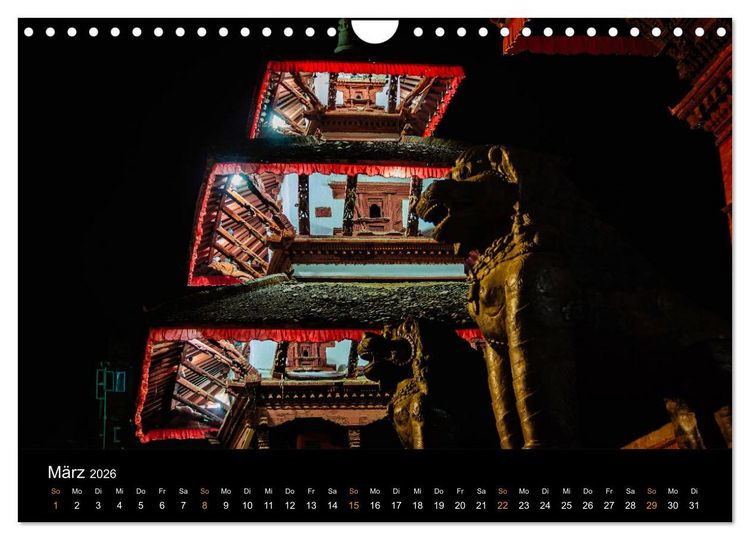 Produktbild: Nepal - In den Stra&szlig;en von Kathmandu (Wandkalender 2026 DIN A4 quer), CALVENDO Monatskalender