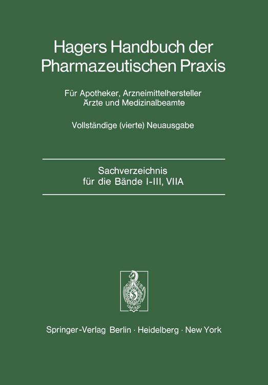 Produktbild: Sachverzeichnis f&uuml;r die B&auml;nde I&ndash;III, VIIA