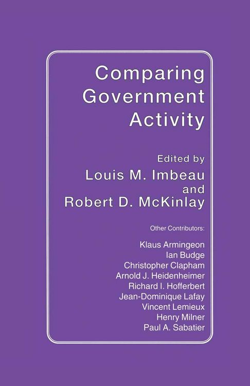Produktbild: Comparing Government Activity