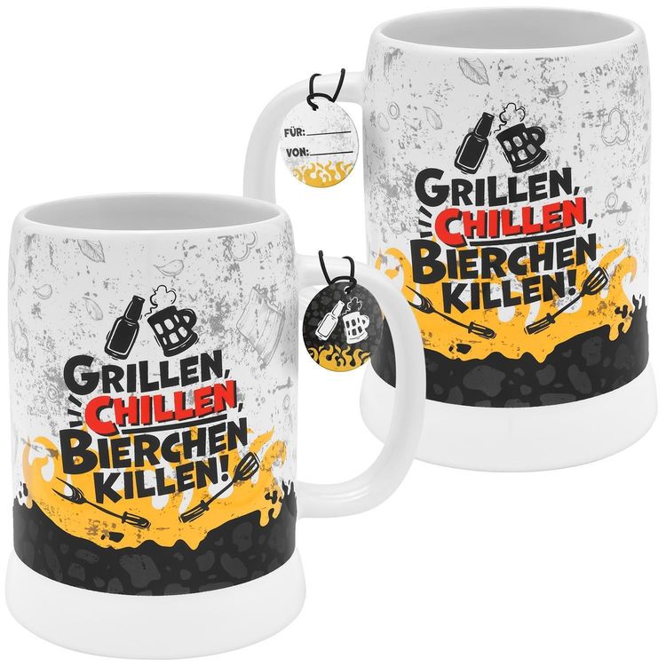 Produktbild: GRUSS & CO Bierkrug Motiv Grillen
