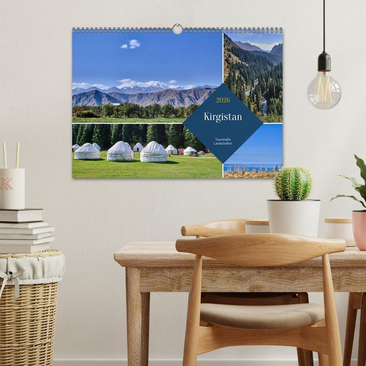 Produktbild: Kirgistan - Traumhafte Landschaften (Wandkalender 2026 DIN A3 quer), CALVENDO Monatskalender