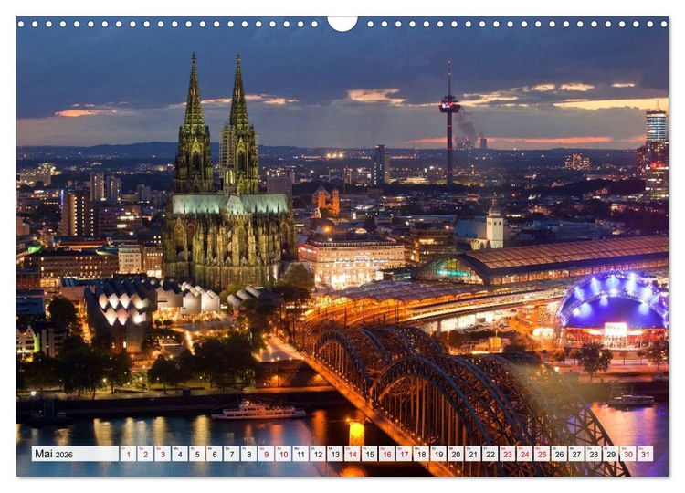 Produktbild: Deutsche Stadtansichten (Wandkalender 2026 DIN A3 quer), CALVENDO Monatskalender