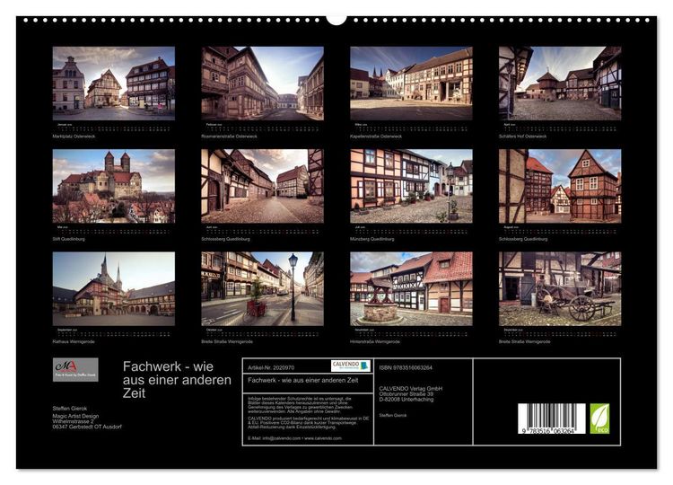 Produktbild: Fachwerk - wie aus einer anderen Zeit (hochwertiger Premium Wandkalender 2026 DIN A2 quer), Kunstdruck in Hochglanz
