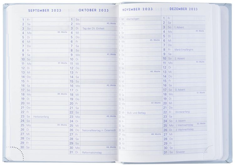 Produktbild: Sch&uuml;lerkalender FORUM Pastell blau 2026 / 2027