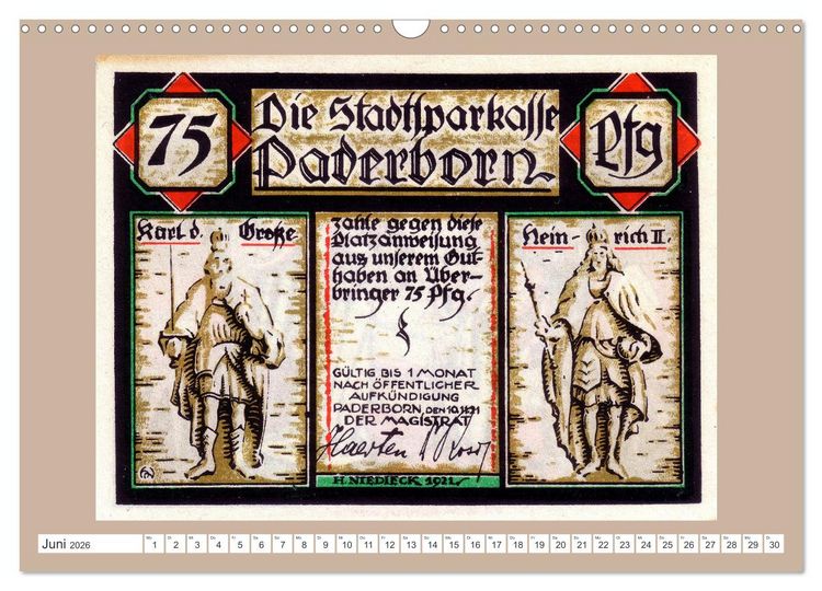 Produktbild: Gru&szlig; aus Paderborn (Wandkalender 2026 DIN A3 quer), CALVENDO Monatskalender
