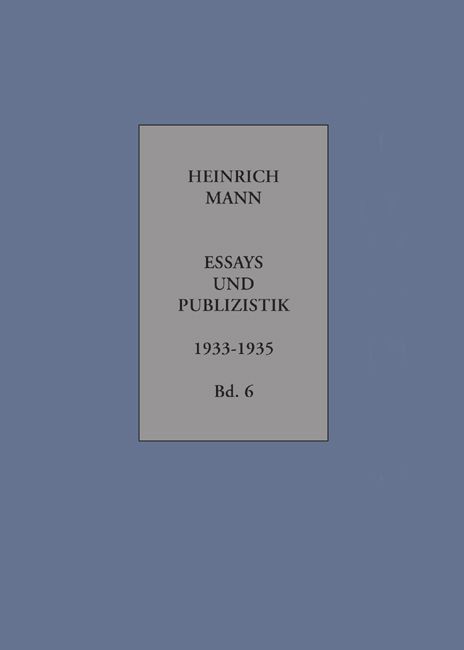 Produktbild: Essays und Publizistik