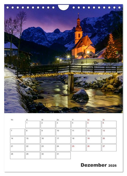 Produktbild: Urlaub in Oberbayern - zwischen Watzmann und Chiemsee (Wandkalender 2026 DIN A4 hoch), CALVENDO Monatskalender