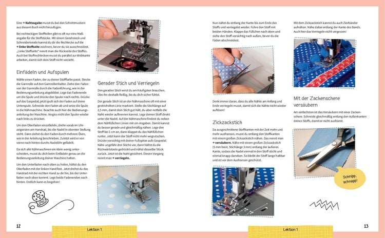 Produktbild: Die bunte N&auml;hschule f&uuml;r Kinder I 19 N&auml;hprojekte, Grundlagen & &Uuml;bungen