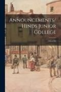 Produktbild: Announcements/Hinds Junior College; 1933-1934