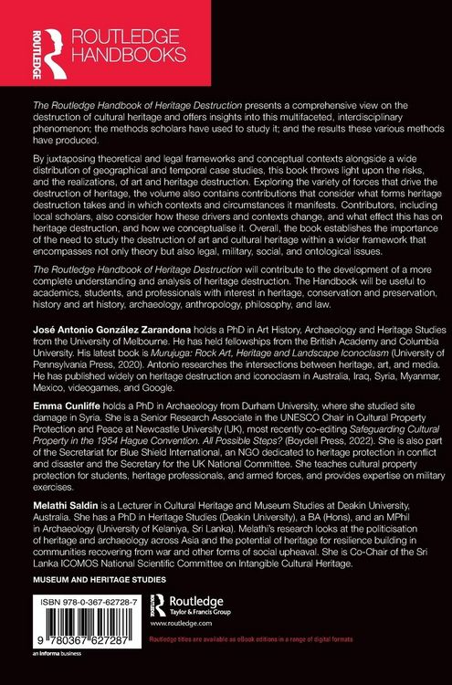 Produktbild: The Routledge Handbook of Heritage Destruction
