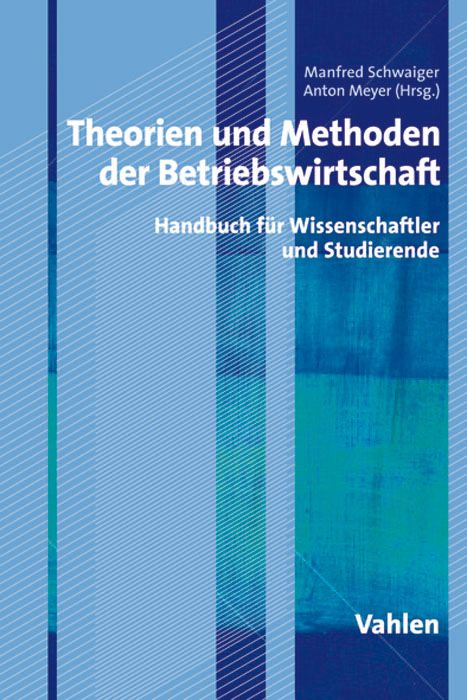 Produktbild: Theorien und Methoden der Betriebswirtschaft