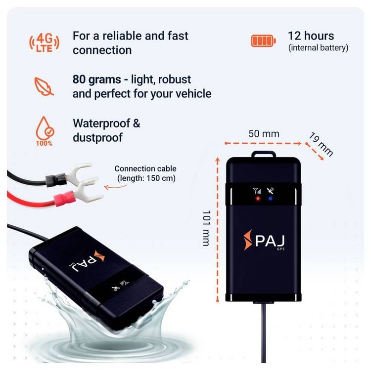 Produktbild: PAJ GPS VEHICLE FINDER 4G 2.0 GPS Ortungssystem Fahrzeugtracker Schwarz 1St.